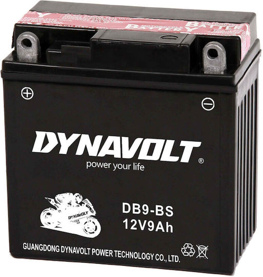 Dynavolt Motorradbatterie YB9-B mit Kapazität 9Ah 63DB9BS