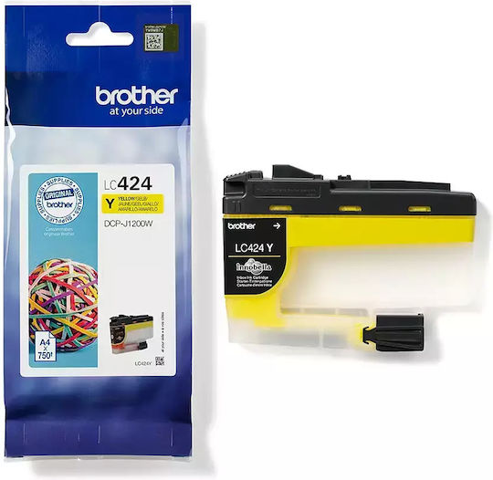 Brother LC-424 Original InkJet Printer Ink Yellow (LC-424Y)
