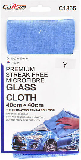 Carsun Tuch Mikrofaser Trocknen für Windows Auto Blau 40x40cm