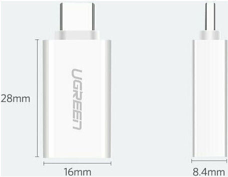 Ugreen Μετατροπέας USB-C male σε USB-A female 1τμχ 20808