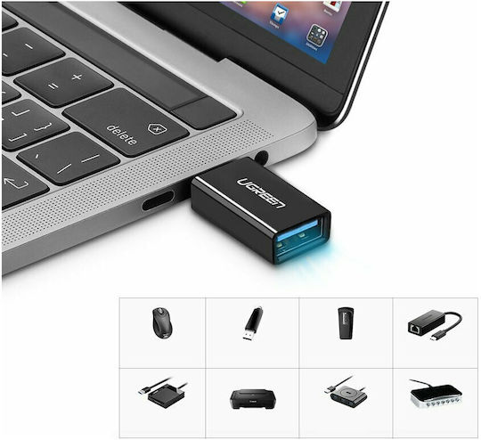 Ugreen Μετατροπέας USB-C male σε USB-A female 1τμχ 20808