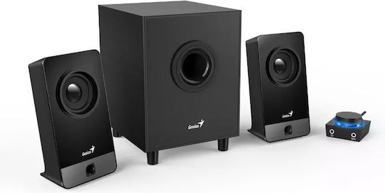 Genius SW-2.1 300X Ηχεία Υπολογιστή 2.1 με Ισχύ 10W Μαύρα