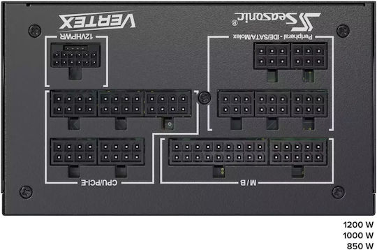 Seasonic Vertex GX 1200W Black Computer Power Supply Full Modular 80 Plus Gold