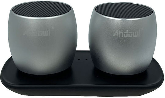 Andowl Q1 Bluetooth Speaker 3W with Battery Life up to 4 hours Silver