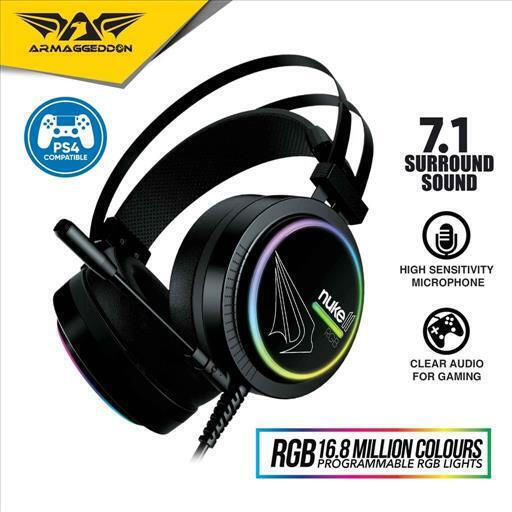 Armaggeddon Nuke 11 Over Ear Gaming Headset με σύνδεση USB