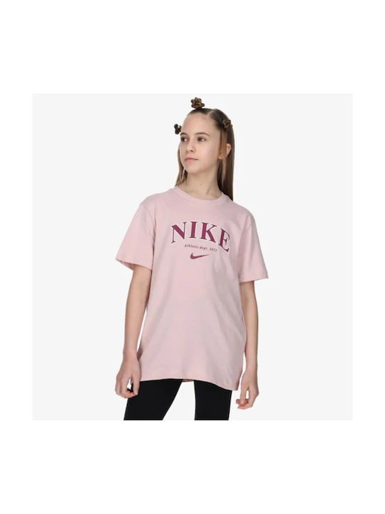 Nike Παιδικό T-shirt Ροζ