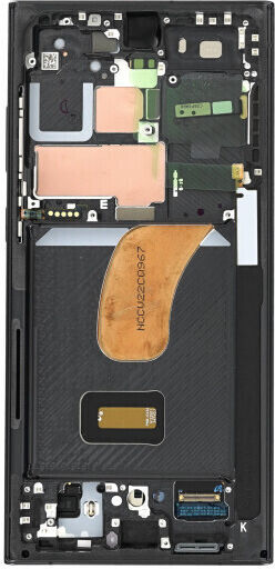 Samsung Screen with Touch Mechanism and Frame for Galaxy S23 Ultra (Phantom Black)