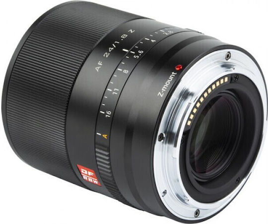 Viltrox Full Frame Camera Lens AF 24mm F/1.8 Z Telephoto for Nikon Z Mount Black