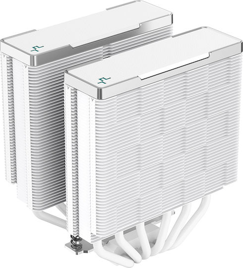 Deepcool AK620 Ψύκτρα Επεξεργαστή Διπλού Ανεμιστήρα για Socket AM4/AM5/1200/115x/1700 Λευκή