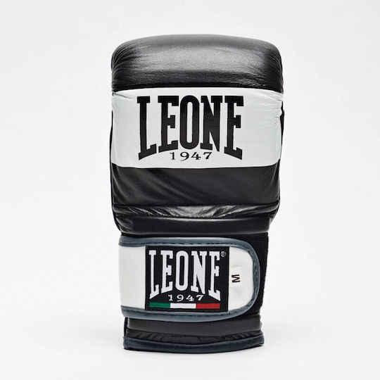 Leone Shock Boxing Gloves Leather for Bag Black
