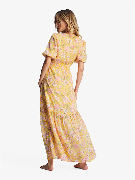 Billabong Spellbound Sommer Maxi Kleid Blumen