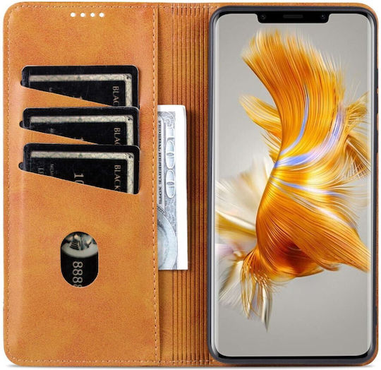 Litchi Retro V2 Book Piele artificială Maro (Huawei Mate 50 Pro)