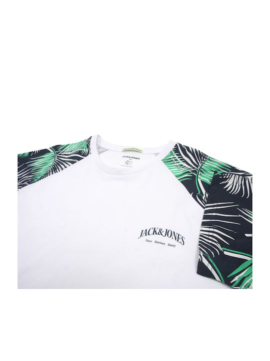 Jack & Jones Ανδρικό T-shirt Πολύχρωμο με Στάμπα