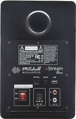 Mitchell Acoustics Ustream One MIT-U-STREAM-ONE-BK Difuzoare active 2 Nr. de șoferi cu Bluetooth 100W (Pereche) Alb