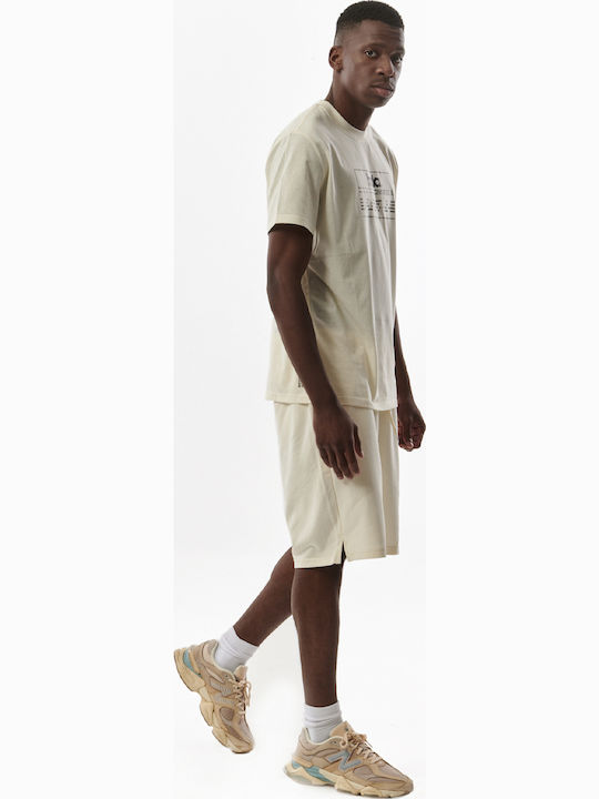 033329 Men's Athletic Shorts Off White