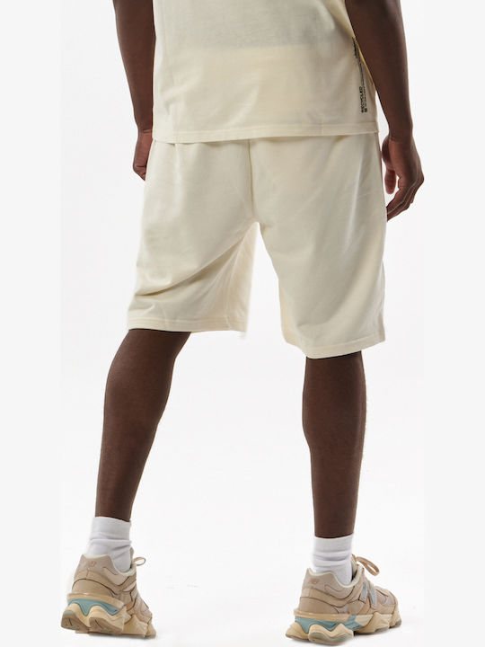 Body Action Sustainable Αθλητική Ανδρική Βερμούδα Off White