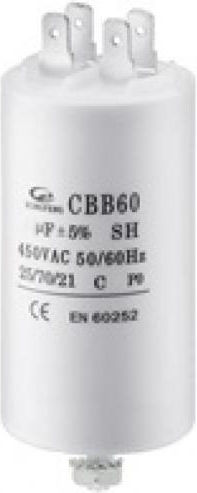 Capacitor Permanent 4μF 450V 1pcs 03.006.0166