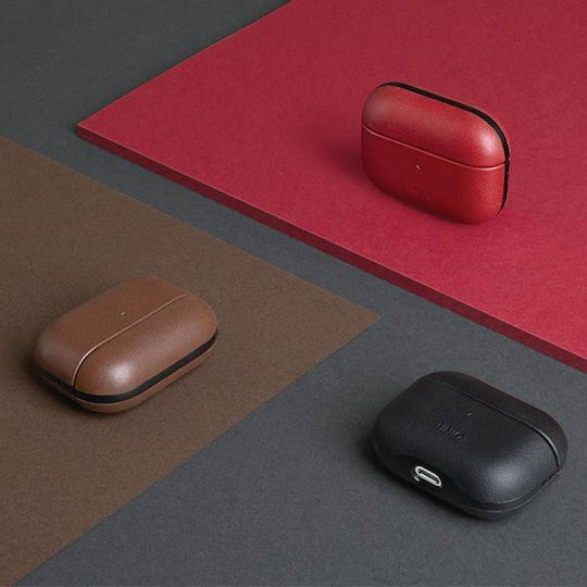 Uniq Terra Hülle Leder Dallas Black für Apple AirPods Pro 2