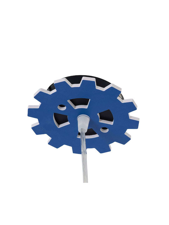 GloboStar Kids Plastic Single Ceiling Light E27 Tractor Blue