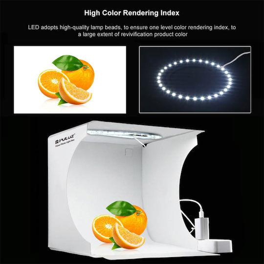 Puluz Photo Box Lighted with Multiple Backrounds 23x23x24cm