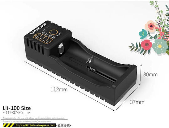 LiitoKala LII-100B USB Battery Charger Li-ion Battery Size 18650/16340/26650/14500