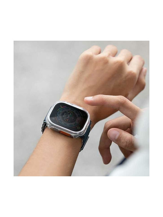 Uniq Garde Θήκη Σιλικόνης με Τζαμάκι Smoked Grey για το Apple Watch Ultra 49mm