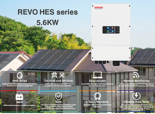 Sorotec REVO HES Series On and Off Grid Solar Inverter Rated Power 5600W