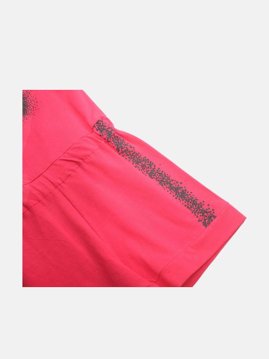 Kids' Fabric Jumpsuit Shorts/Bermudas Fuchsia