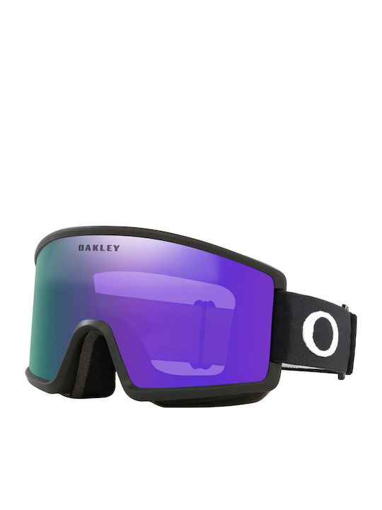 Oakley Target Line Mască Pentru Adulți Neagră cu Lentilă Oglindă Violetă