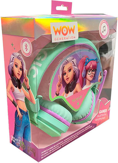 WOW Generation WOW00026 Wireless On Ear Multimedia Headphone with Microphone Bluetooth Multicolour