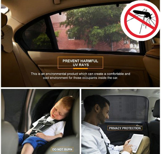 Car Side Sunshades 100x53.5cm 2pcs