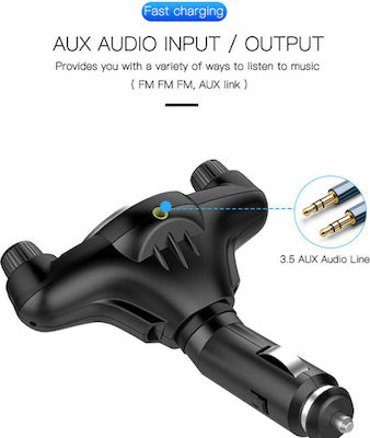 FM Transmitter Autovehicul EDR BT08 cu Bluetooth