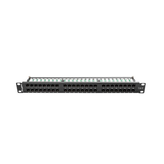 Lanberg Patch Panel für Rack 1U 19" 48 Ports cat6 Schwarz PPU6-1048-B