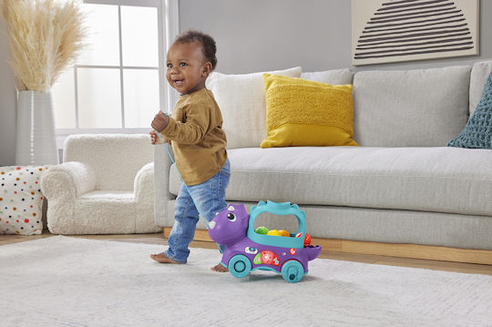 Fisher Price Pull-Along Toy Little Dino with Light and Sounds for 12++ Months