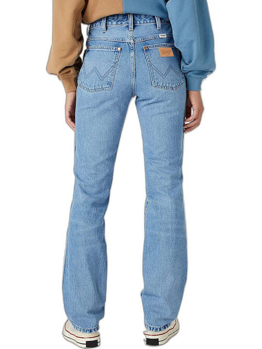 Wild West High Waist Women's Jean Trousers in Straight Line