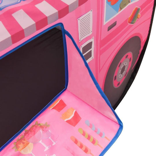 vidaXL Детски шатър Превозно средство Ice Cream Truck Розов