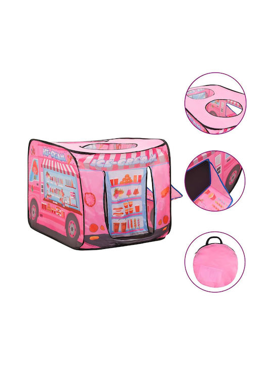 vidaXL Kids Vehicle Play Tent Ice Cream Truck 3107751 Pink