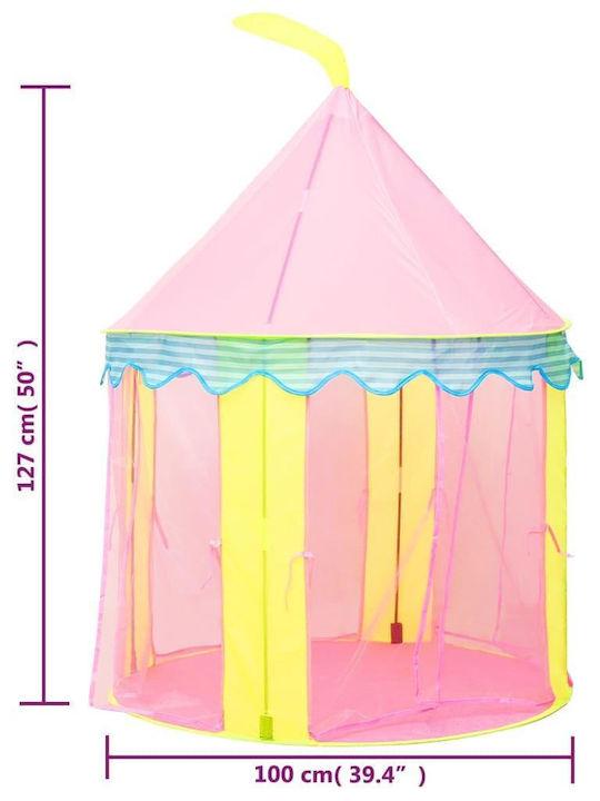 vidaXL Kids Castle Play Tent 3107745 Pink