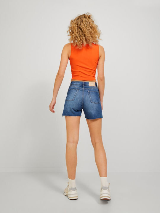 Jack & Jones Women's Jean High-waisted Shorts Medium Blue Denim