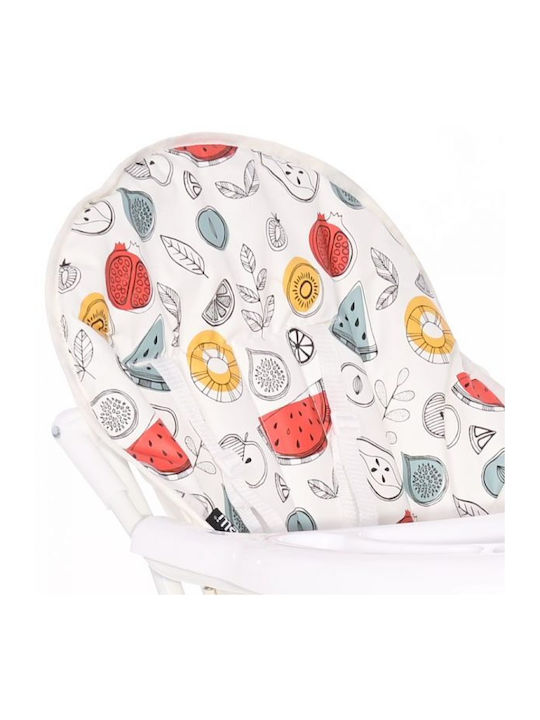 Lorelli Bonbon Foldable Baby Highchair White Teddy Bear