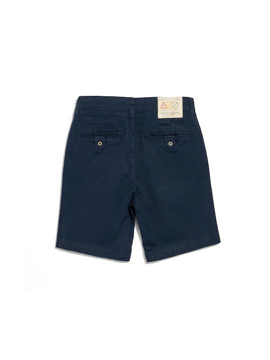 Bermuda shorts fabric blue for boy AKO 3356227-01