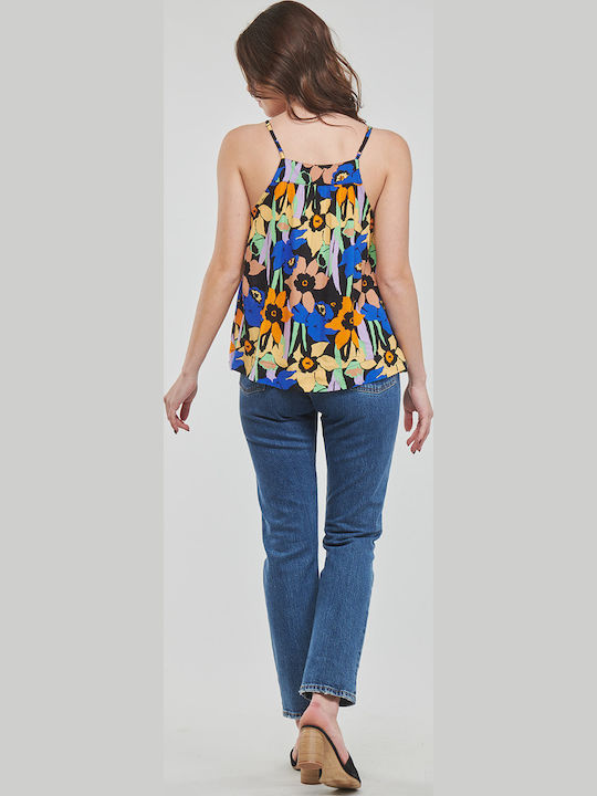 Magic Happens Women's Summer Blouse with Straps Floral Multicolour