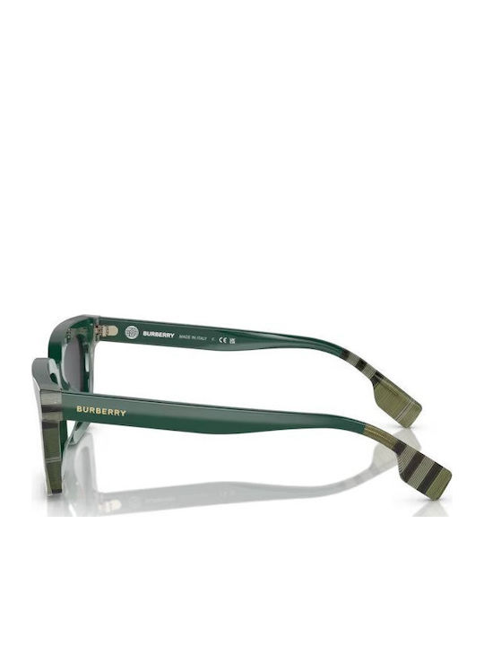 Burberry Briar Women's Sunglasses with Green Plastic Frame and Gray Lens BE4392U 405687