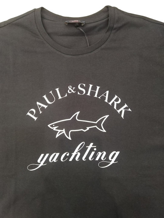 Paul & Shark t-shirt regular fit. Χρώμα μαύρο