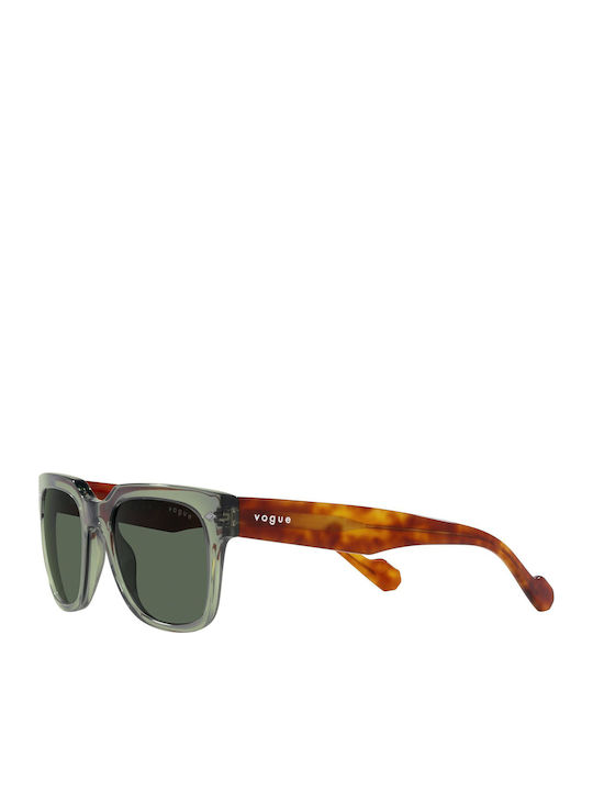 Vogue Men's Sunglasses with Green Plastic Frame and Green Lens VO5490S 2821/71