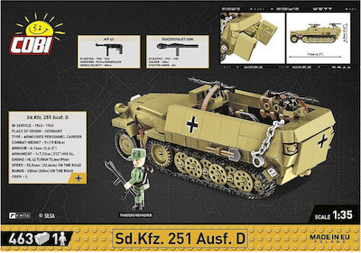 Cobi Bausteine Company of Heroes - 3 Sd.Kfz. für 9+ Jahre 463Stück