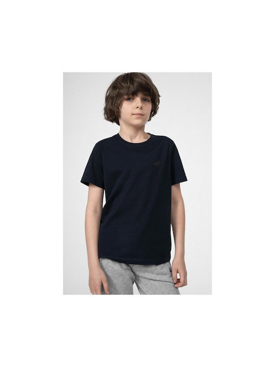 4F Παιδικό T-shirt Navy Μπλε