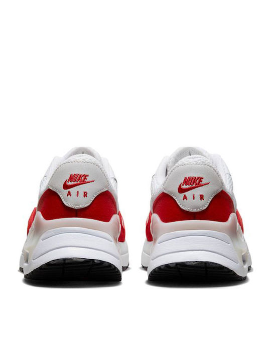 Air Max Systm Ανδρικά Sneakers White / University Red / Photon Dust DM9537-104