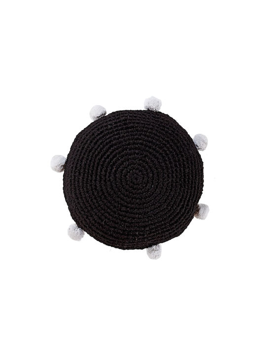 Kentia Μαξιλάρι Καναπέ Casa 2323 Black / White 45x45εκ.