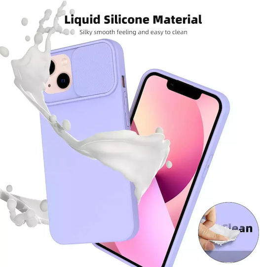 Forcell Slider Back Cover Σιλικόνης Lavender (Galaxy M23)